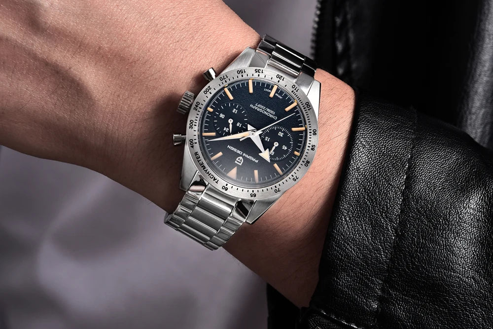 PAGANI DESIGN New Retro Wide arrow Moon Men's Watches Luxury Quartz Watch For Men Sport Chronograph VK64 AR Sapphire glass 2026