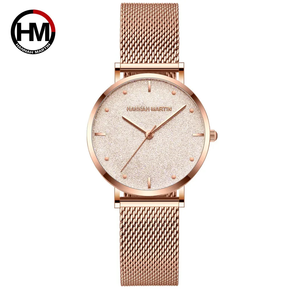 Women Watch Top Brand Dropshipping Japan Quartz Movement 36mm Rose Gold Waterproof Fashionable Nordic Minimalist Ladies Watches