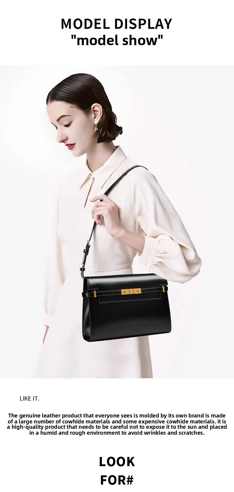 Retro High-End Feeling Manhattan Handbag Underarm Mailman Bag for Stylish Urban Living