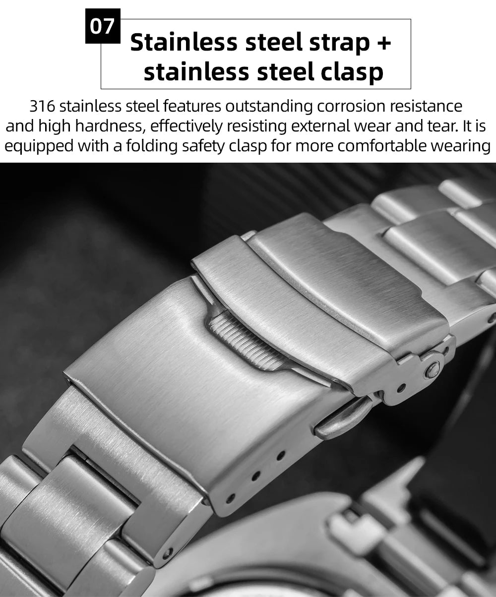ADDIESDIVE Quartz Watches For Men New AD2511 Sapphire Glass AR Coated 41mm Turtle Watch BGW9 Luminous Waterproof 200M Dive Watch