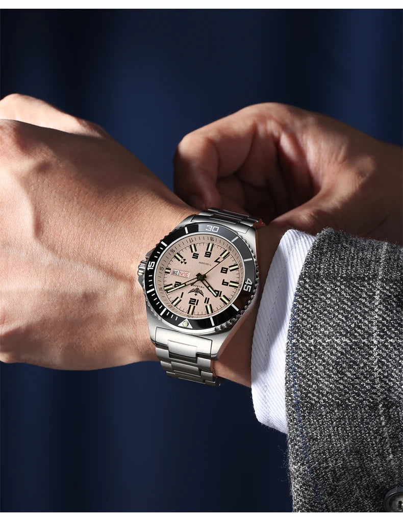 Yelang V1031 Luxury Men Brand Watch 44mm Diver Water Watches Japan 8205 Automatic Mechanical movement Luminous 300M Waterproof