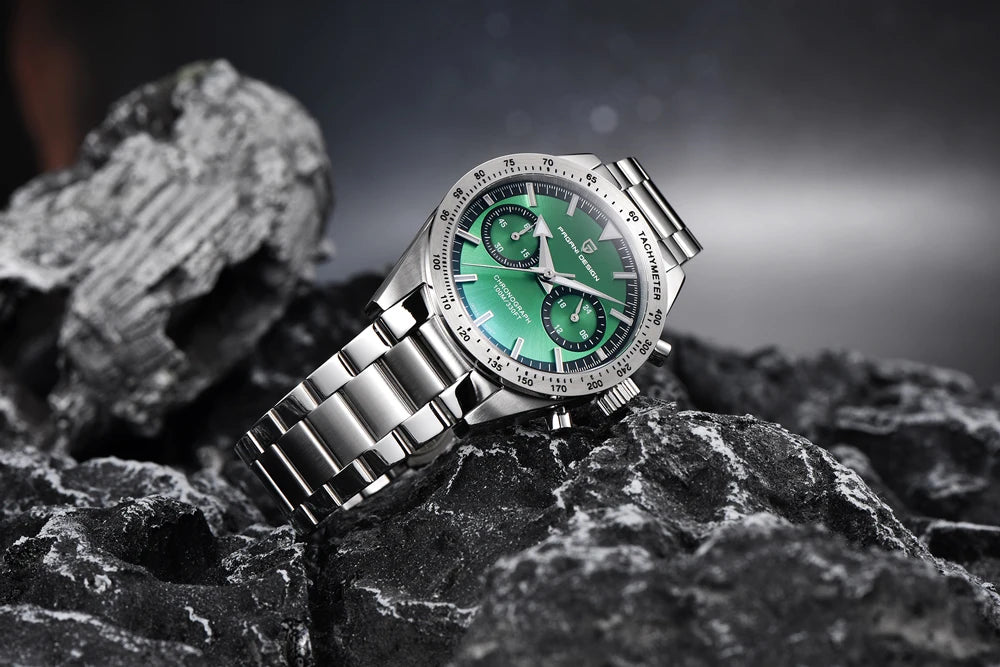 PAGANI DESIGN New Retro Wide arrow Moon Men's Watches Luxury Quartz Watch For Men Sport Chronograph VK64 AR Sapphire glass 2026