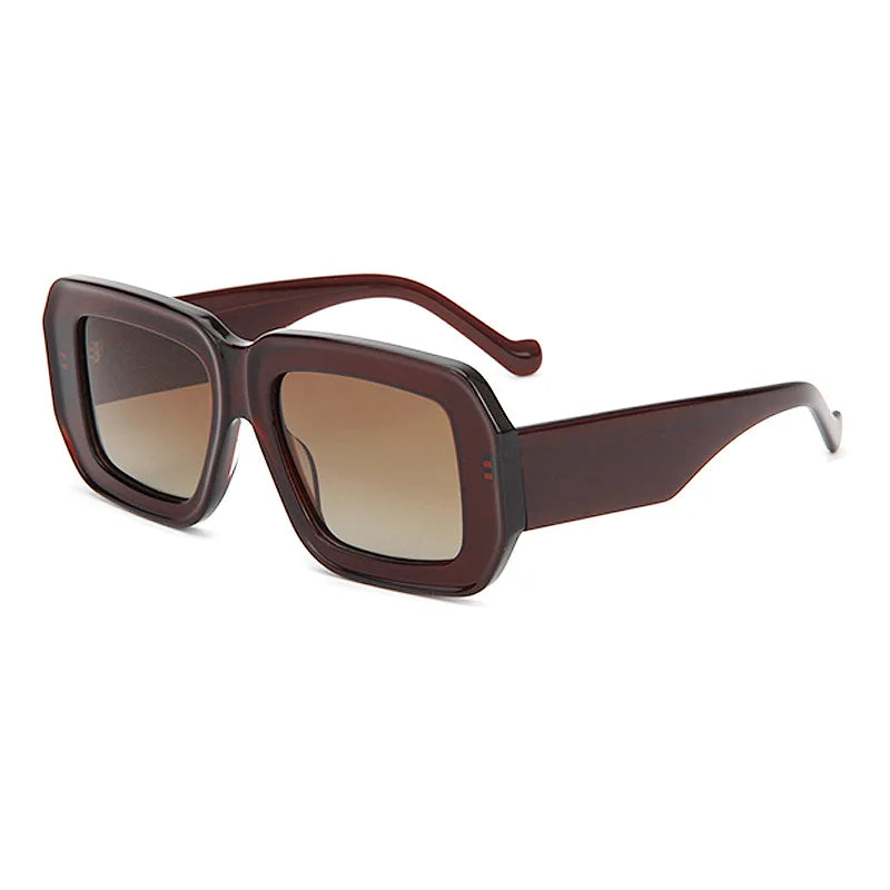 Fashion Brand Designer Sunglasses for Women Acetate Square Sun Glasses Large Frame Outdoor Travel Protection Men UV400 Eyewear