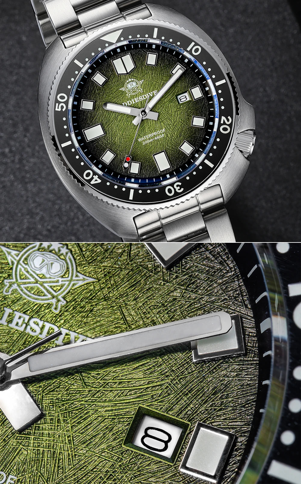 ADDIESDIVE Quartz Watches For Men New AD2511 Sapphire Glass AR Coated 41mm Turtle Watch BGW9 Luminous Waterproof 200M Dive Watch
