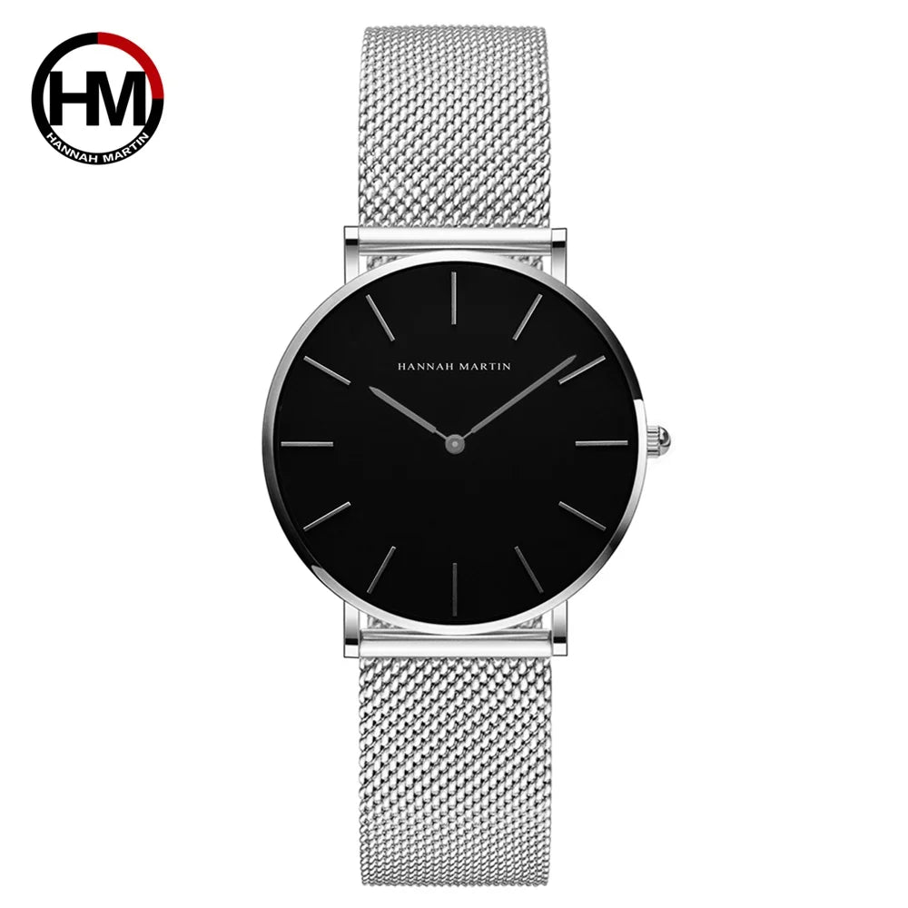 Women Watch Top Brand Dropshipping Japan Quartz Movement 36mm Rose Gold Waterproof Fashionable Nordic Minimalist Ladies Watches