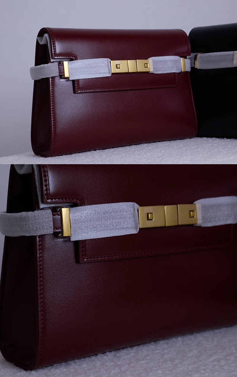 Retro High-End Feeling Manhattan Handbag Underarm Mailman Bag for Stylish Urban Living