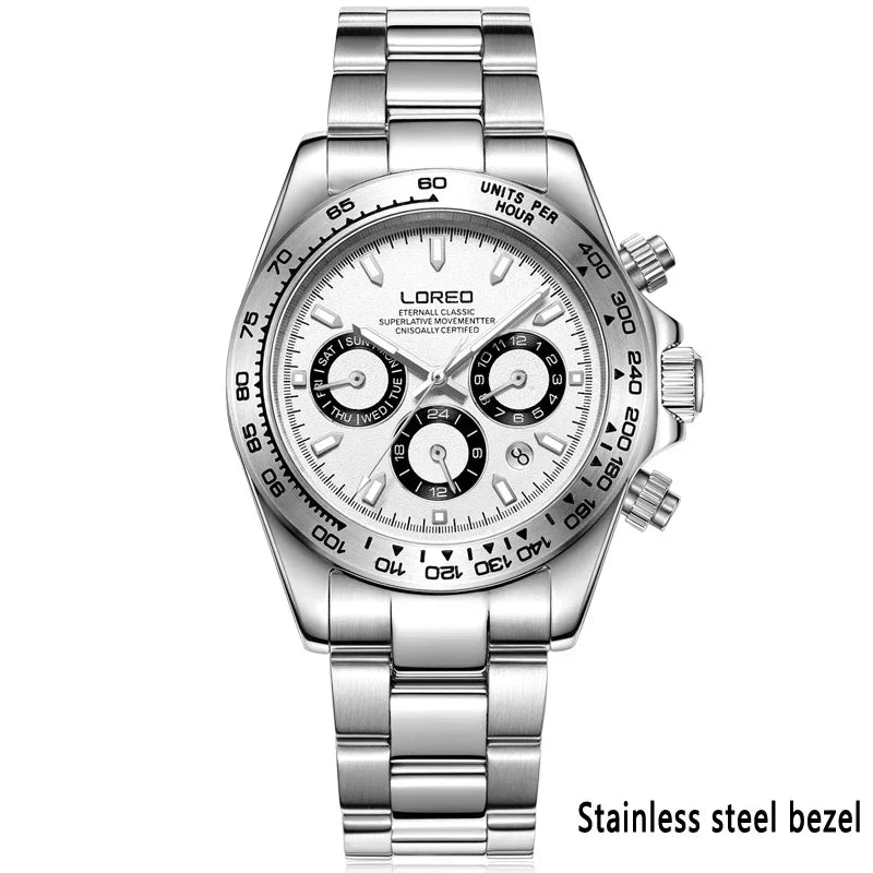 LOREO Men Watches Sapphire Glass 40MM Ceramic GMT Automatic Mechanical Watch Men 20ATM Waterproof Classic Fashion Luxury Clock