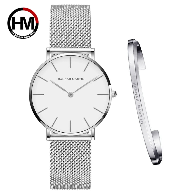 Women Watch Top Brand Dropshipping Japan Quartz Movement 36mm Rose Gold Waterproof Fashionable Nordic Minimalist Ladies Watches