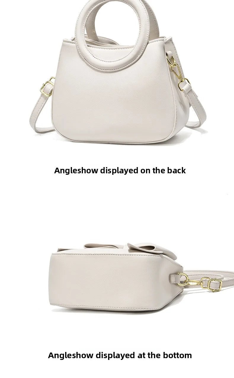 Fashionable and stylish single-shoulder handbag for women, new trendy high-end crossbody bag with bow, suitable for commuting, d