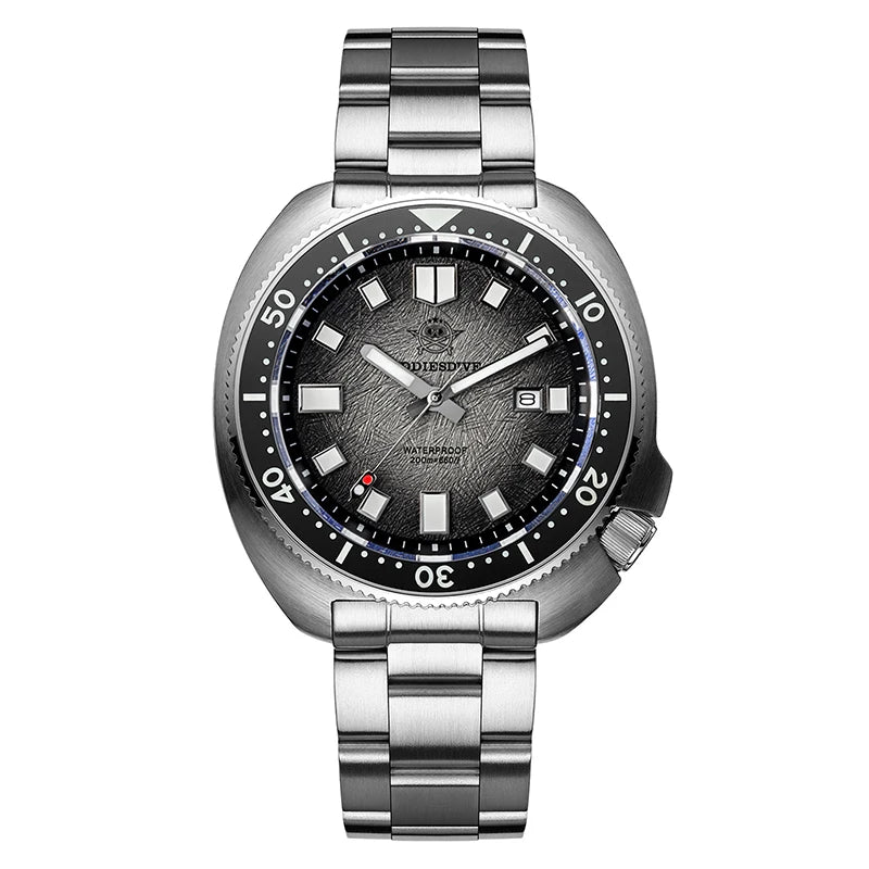 ADDIESDIVE Quartz Watches For Men New AD2511 Sapphire Glass AR Coated 41mm Turtle Watch BGW9 Luminous Waterproof 200M Dive Watch