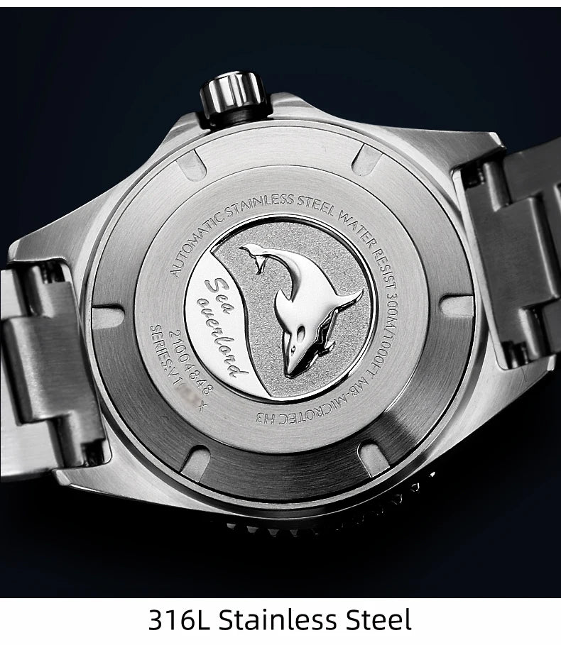 Yelang V1031 Luxury Men Brand Watch 44mm Diver Water Watches Japan 8205 Automatic Mechanical movement Luminous 300M Waterproof