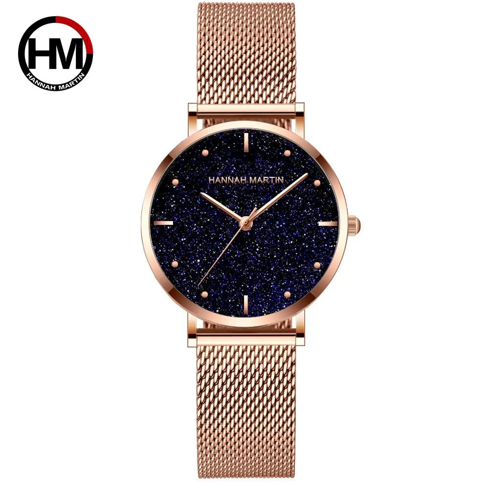 Women Watch Top Brand Dropshipping Japan Quartz Movement 36mm Rose Gold Waterproof Fashionable Nordic Minimalist Ladies Watches