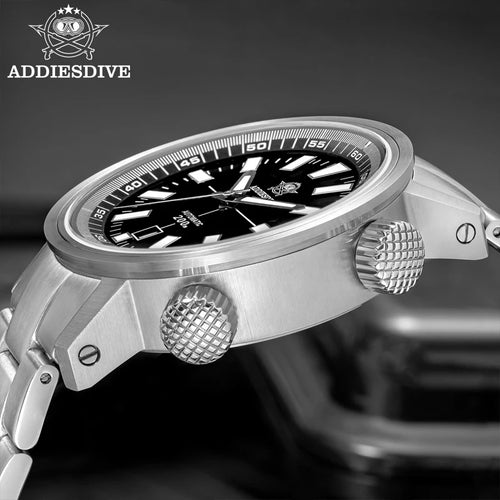 ADDIESDIVE Automatic Mechanical Watch 200m Waterproof BGW9 Super Luminous Sapphire Grass  8215 316L Stainless Steel Men Watches