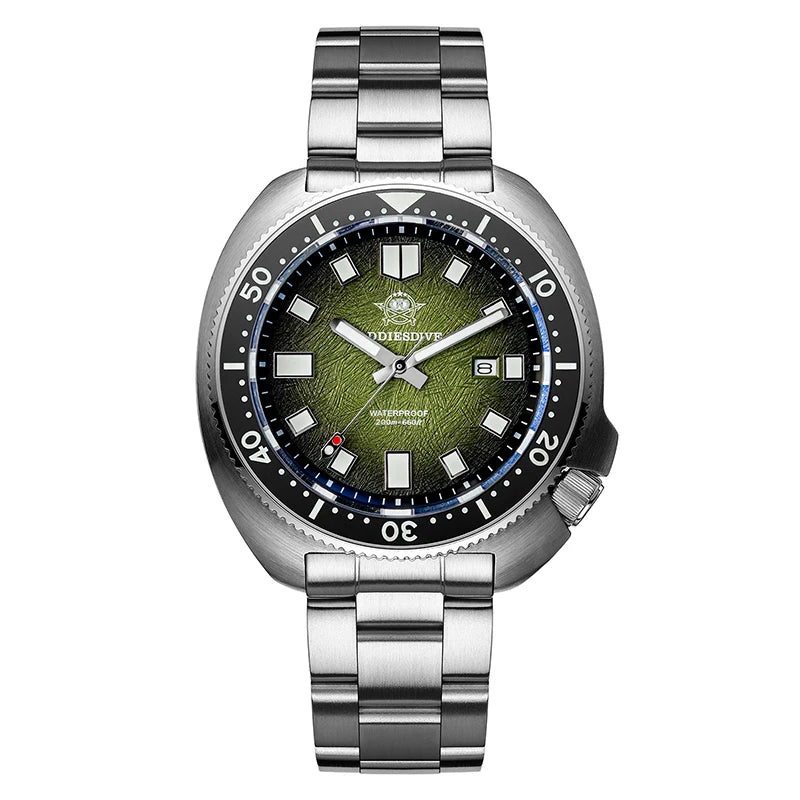 ADDIESDIVE Quartz Watches For Men New AD2511 Sapphire Glass AR Coated 41mm Turtle Watch BGW9 Luminous Waterproof 200M Dive Watch