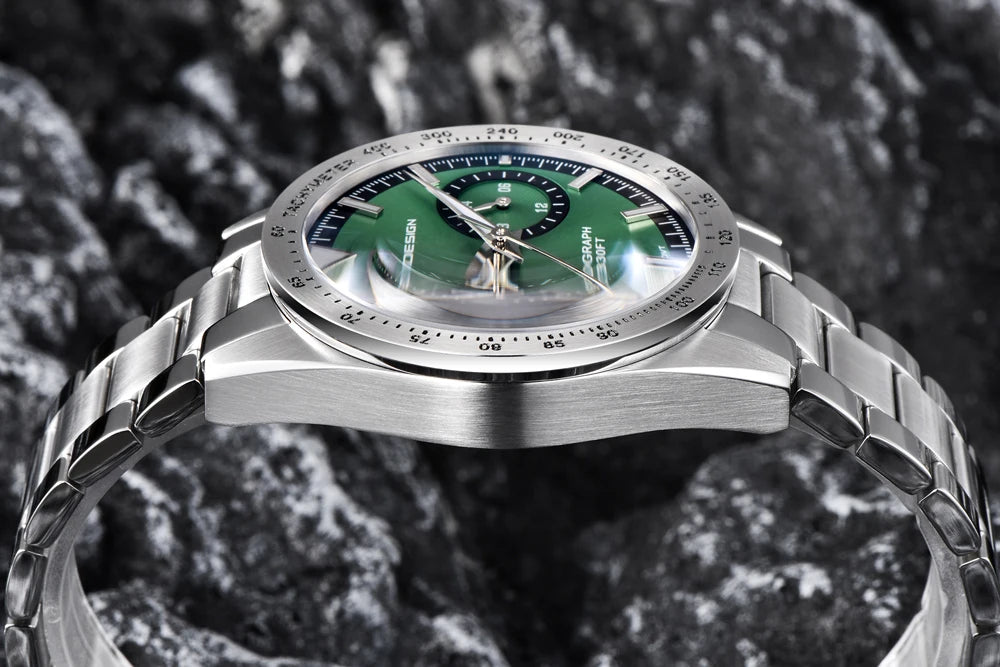 PAGANI DESIGN New Retro Wide arrow Moon Men's Watches Luxury Quartz Watch For Men Sport Chronograph VK64 AR Sapphire glass 2026