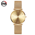 Women Watch Top Brand Dropshipping Japan Quartz Movement 36mm Rose Gold Waterproof Fashionable Nordic Minimalist Ladies Watches