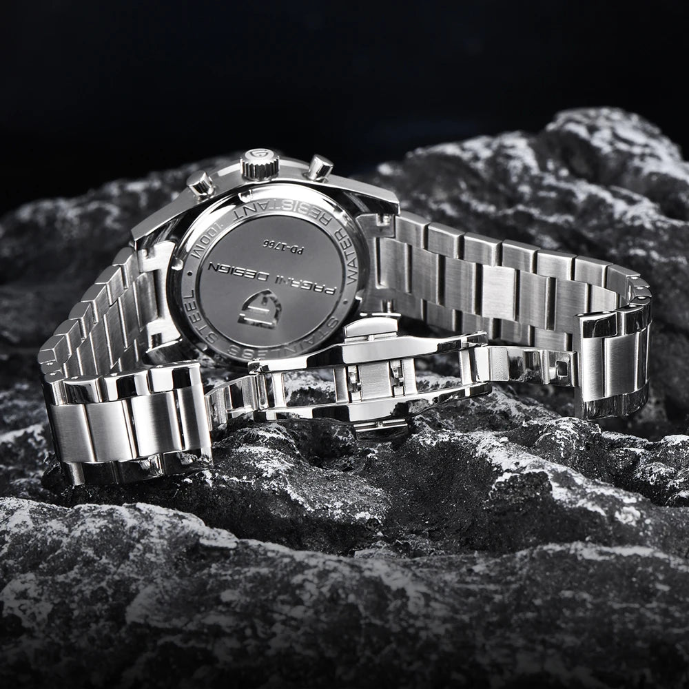 PAGANI DESIGN New Retro Wide arrow Moon Men's Watches Luxury Quartz Watch For Men Sport Chronograph VK64 AR Sapphire glass 2026