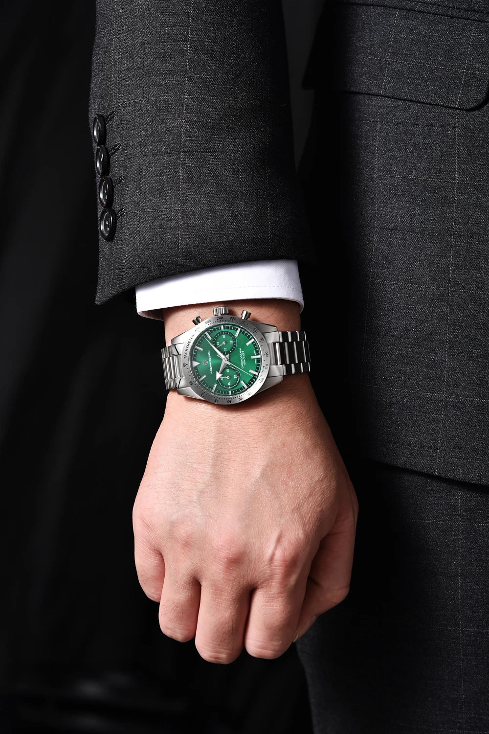 PAGANI DESIGN New Retro Wide arrow Moon Men's Watches Luxury Quartz Watch For Men Sport Chronograph VK64 AR Sapphire glass 2026