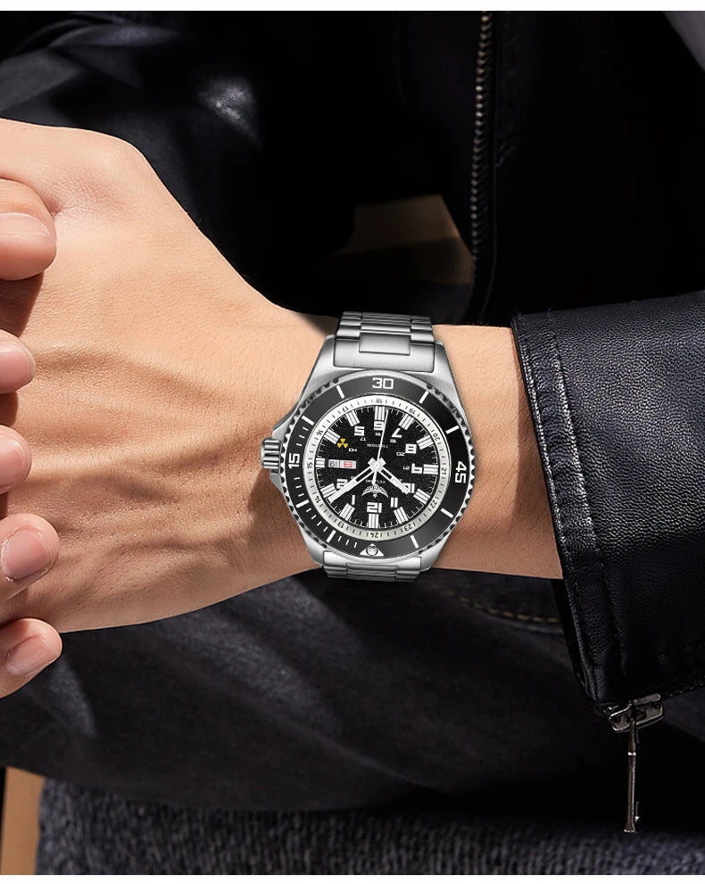 Yelang V1031 Luxury Men Brand Watch 44mm Diver Water Watches Japan 8205 Automatic Mechanical movement Luminous 300M Waterproof