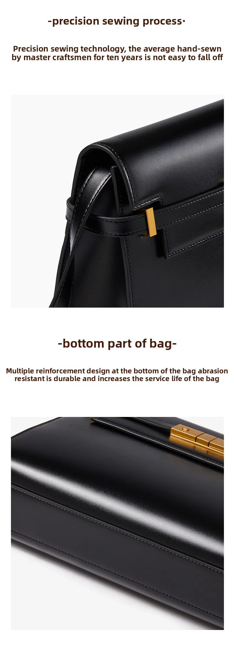 Retro High-End Feeling Manhattan Handbag Underarm Mailman Bag for Stylish Urban Living