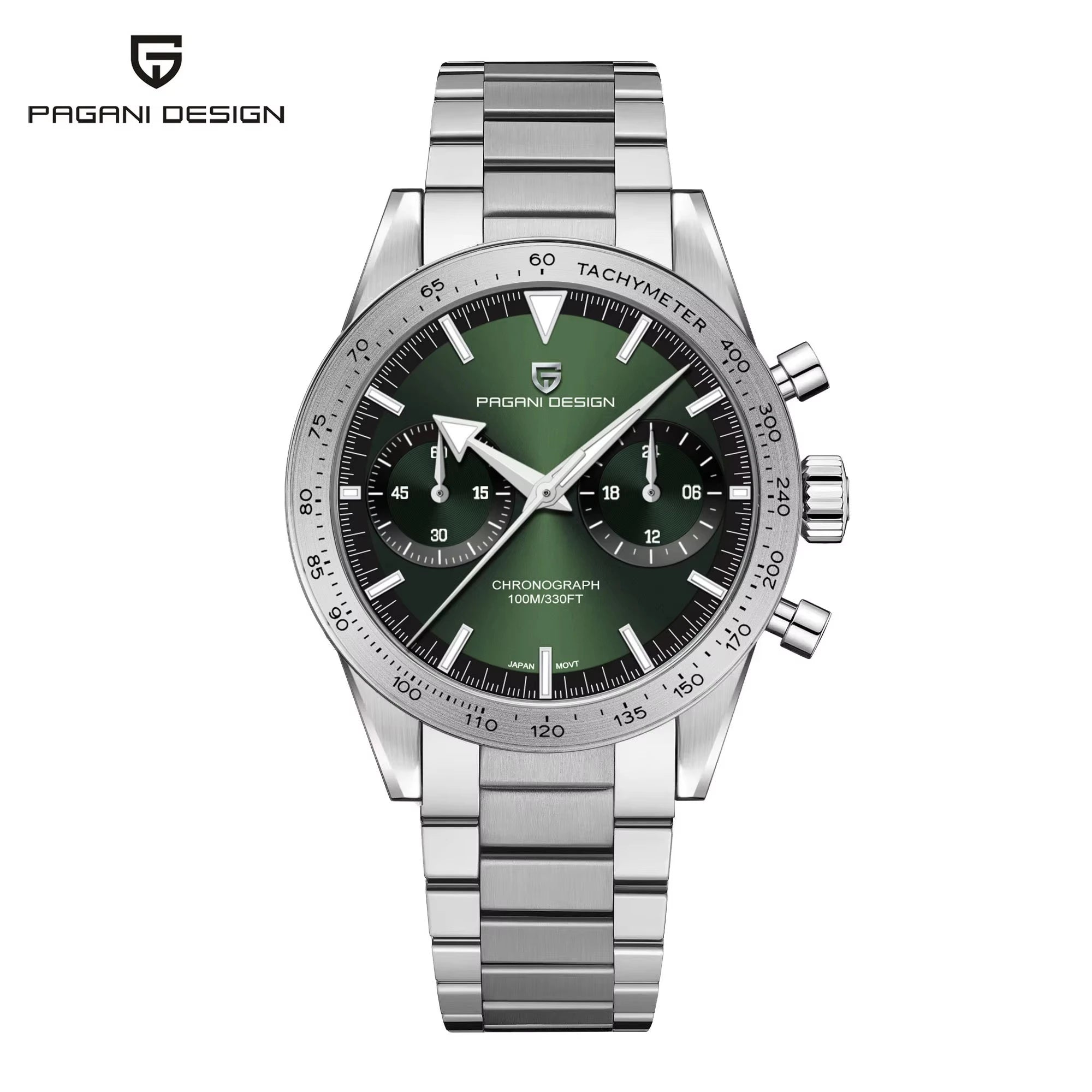 PAGANI DESIGN New Retro Wide arrow Moon Men's Watches Luxury Quartz Watch For Men Sport Chronograph VK64 AR Sapphire glass 2026