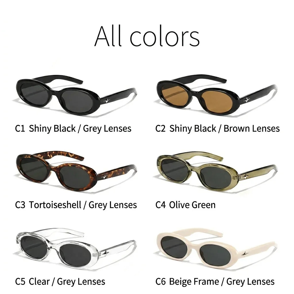 Eye Sunglasses Ins-Inspired Fashion Sunglasses For Women Anti-Glare Sunglasses Trendy Uv400  Shades For Stage Outings