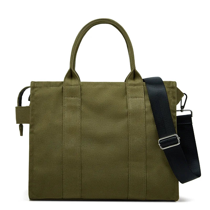 Handheld storage bag, commuting crossbody bag, trendy letter canvas casual shoulder bag, women's bag