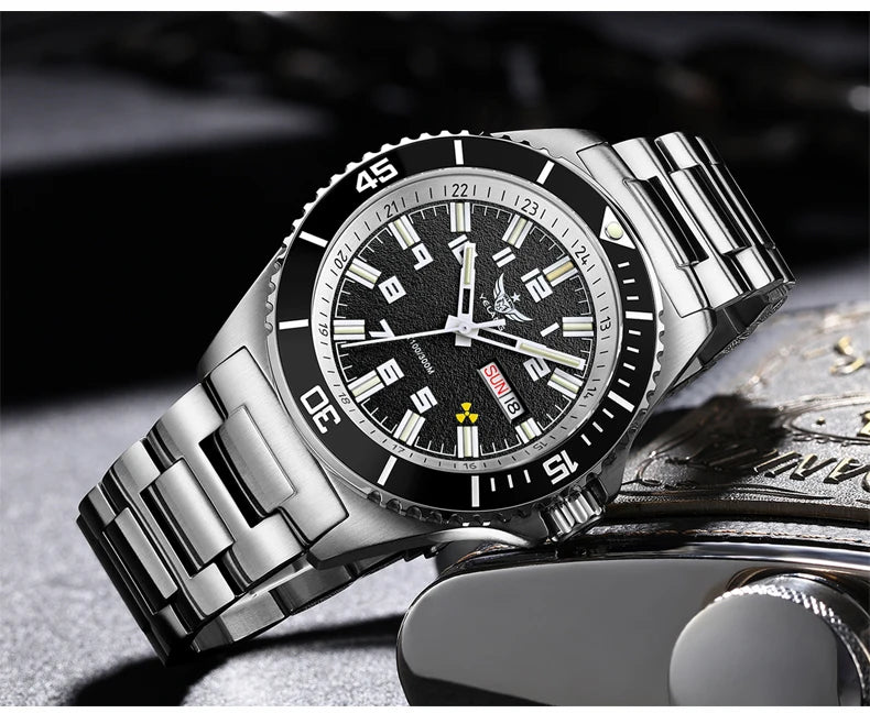 Yelang V1031 Luxury Men Brand Watch 44mm Diver Water Watches Japan 8205 Automatic Mechanical movement Luminous 300M Waterproof