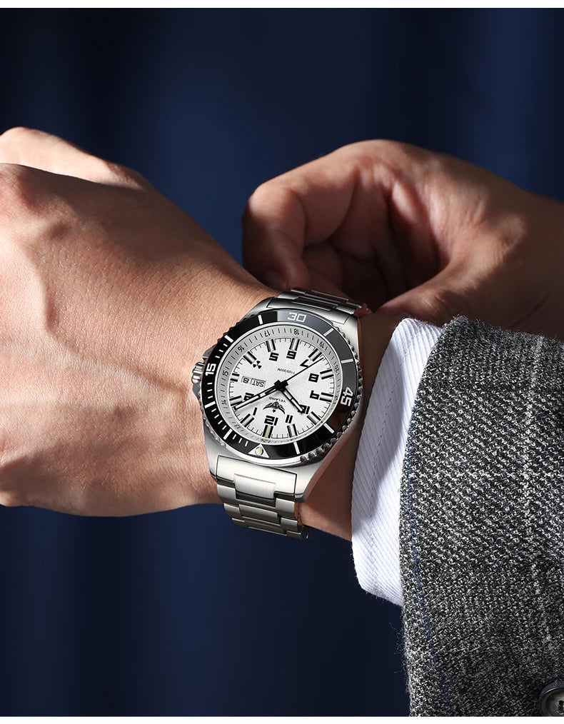 Yelang V1031 Luxury Men Brand Watch 44mm Diver Water Watches Japan 8205 Automatic Mechanical movement Luminous 300M Waterproof