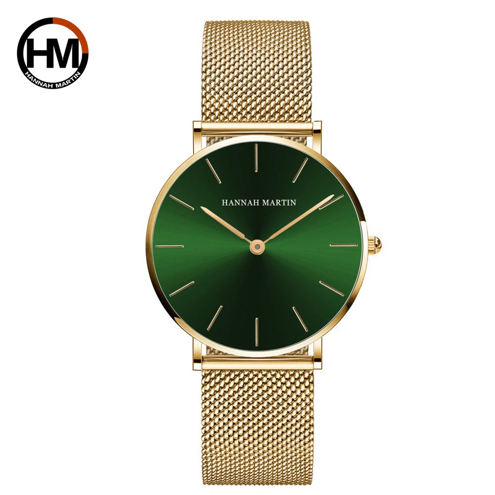 Women Watch Top Brand Dropshipping Japan Quartz Movement 36mm Rose Gold Waterproof Fashionable Nordic Minimalist Ladies Watches
