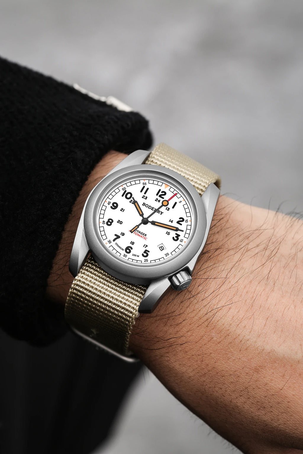 Boderry VOYAGER Field Watches Bronze Case Automatic For Seiko NH35 Watch 100M Waterproof Clock Military Vintage Wristwatch Mens