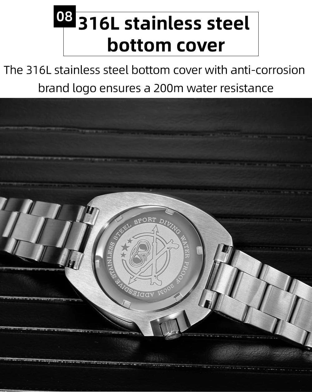 ADDIESDIVE Quartz Watches For Men New AD2511 Sapphire Glass AR Coated 41mm Turtle Watch BGW9 Luminous Waterproof 200M Dive Watch